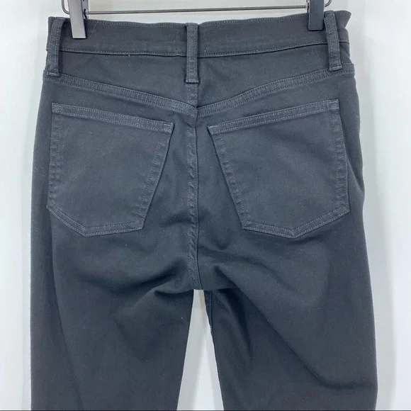 J. Crew 10" Highest-Rise Toothpick Jean in True Black Stretchy Size 28 - Picture 7 of 12